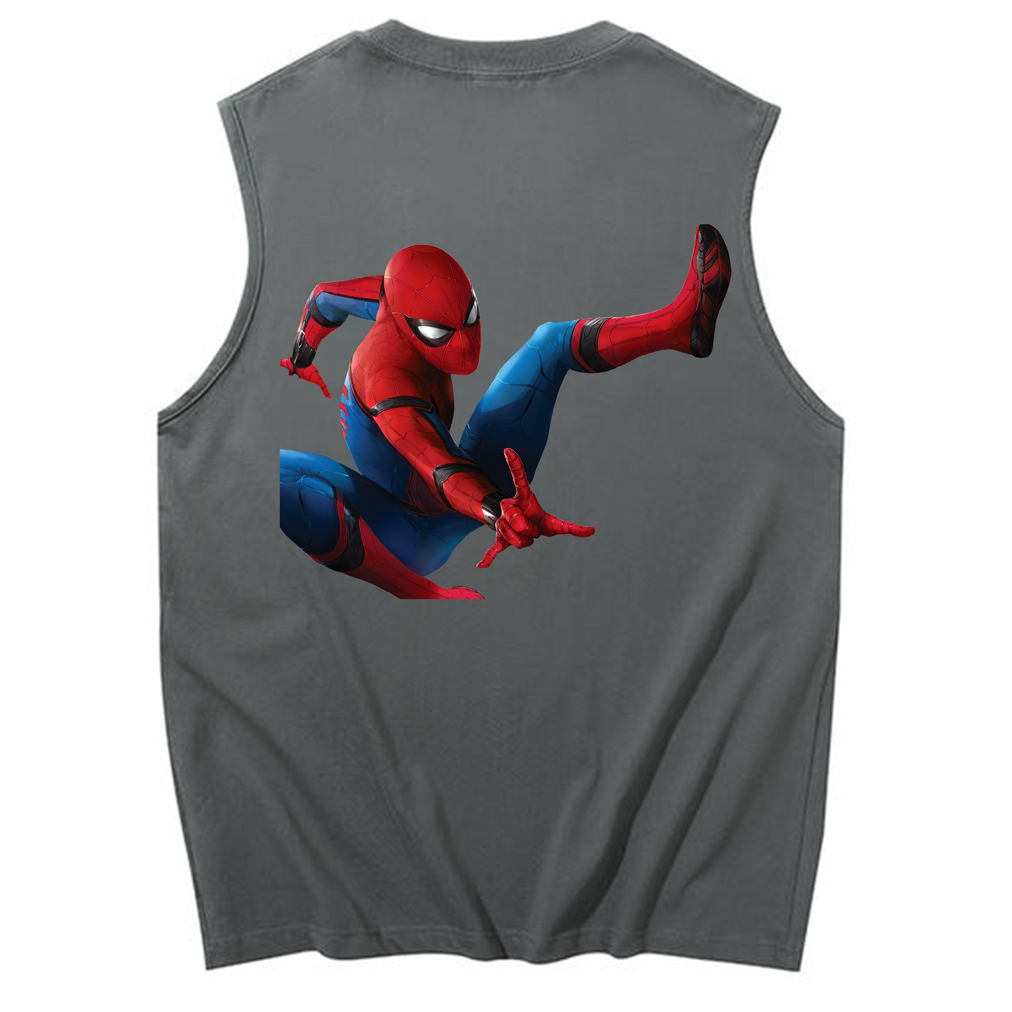 （画像用） Spider Man スパイダーマン コットン100％タンクトップ（背面プリント）